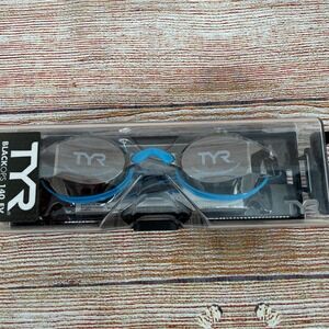 TYR Blackops 140 EV Mirrored Junior Swim Goggles Blue Black LGBKOPMJ Ages 10-16